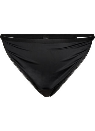 Zizzi Mircovezel G-string met elastische tailleband, Black, Packshot image number 0