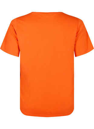 Zizzi FLASH - T-shirt met motief, Orange.com, Packshot image number 1