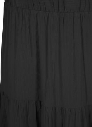 Zizzi Lange rok met elastiek in de taille, Black, Packshot image number 2