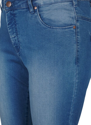 Zizzi Slim fit Emily jeans met normale taille, Light blue, Packshot image number 2