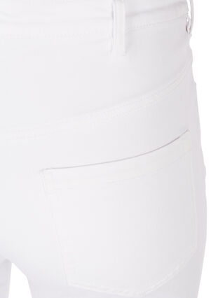 Zizzi Super slim Amy jeans met hoge taille, White, Packshot image number 3