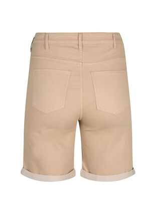 Zizzi Korte spijkerbroek met strakke pasvorm en hoge taille, Nomad, Packshot image number 1