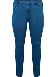 super slim fit Amy jeans met hoge taille, Mid Blue, Packshot