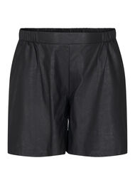 Losse imitatieleer shorts, Black