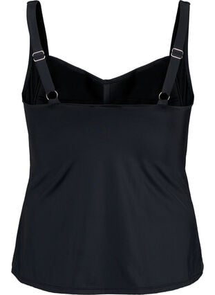 Zizzi Tankini met draperingen, Black, Packshot image number 1