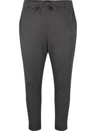 Cropped Maddison broek, Dark Grey Melange