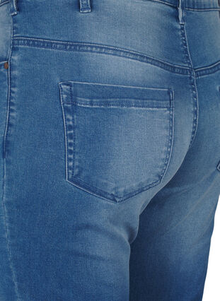Zizzi Slim fit Emily jeans met normale taille, Light blue, Packshot image number 3