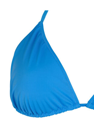 Zizzi Effen triangel bikinitopje, Nebulas Blue, Packshot image number 2